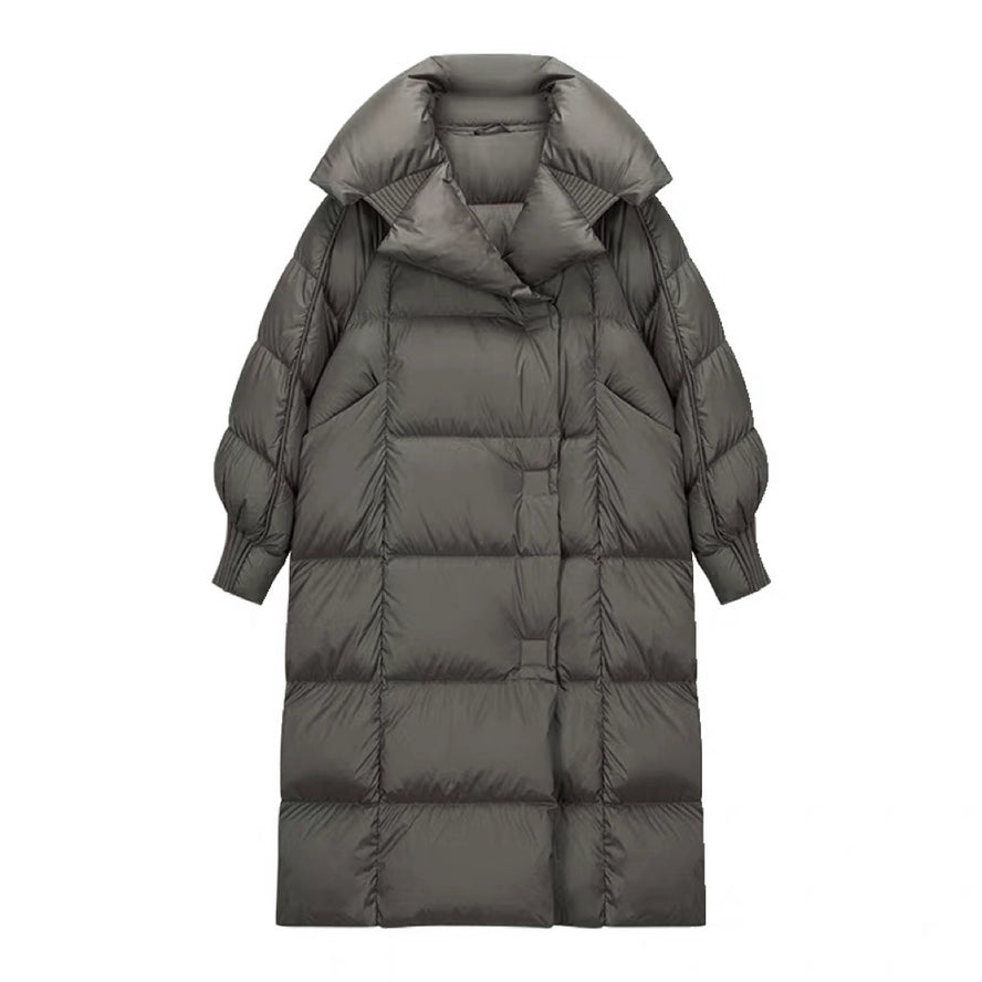 Long Down Feather Winter Coat