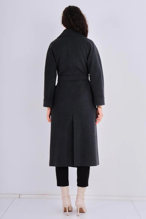 Casual Woman Coat Grey