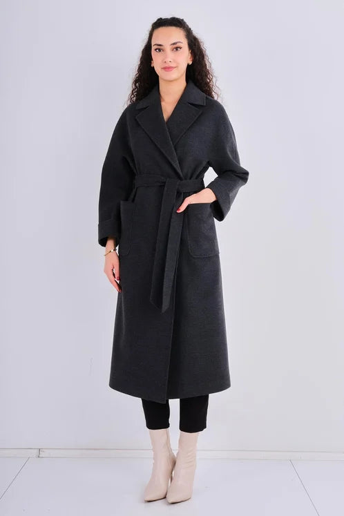 Casual Woman Coat Grey